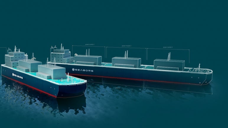 Schwimmende Mini-Atomkraftwerke. (Foto: Seaborg Technologies) Wie ein Kernreaktor-Startup einen Salz-Akku als Speicher für erneuerbare Energien entwickelte