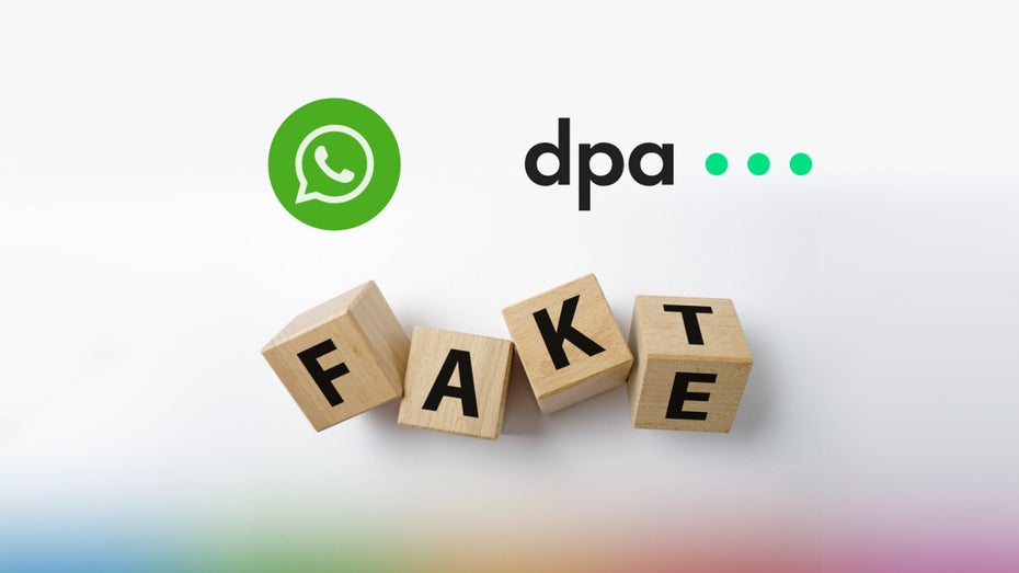 Gemeinsam gegen Falschinformationen: dpa und WhatsApp bieten jetzt ein Factchecking direkt via Messenger an. (Foto: Messenger People) Kampf gegen Fake News: Fakten checken geht auch via WhatsApp