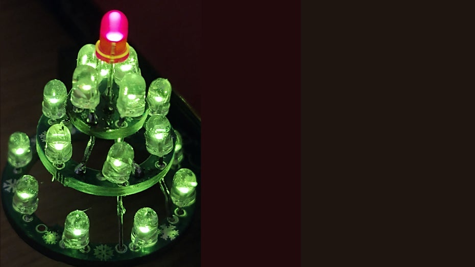 Diesen LED-Weihnachtsbaum für den USB-Anschluss kannst du nachbauen Diesen LED-Weihnachtsbaum für den USB-Anschluss kannst du nachbauen