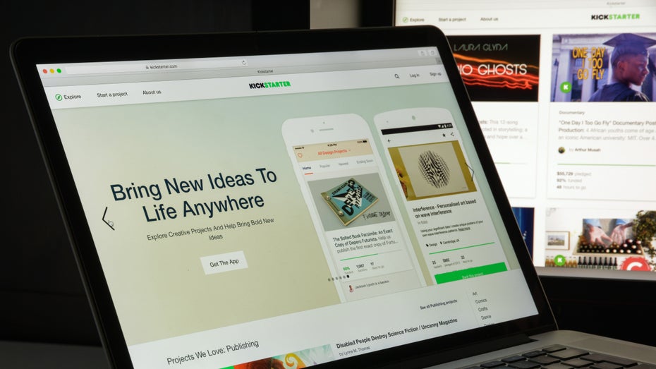 Kickstarter hat Zukunftspläne für die gleichnamige Crowdfunding-Plattform. (Foto: Casimiro PT / Shutterstock) Crowdfunding auf der Blockchain: Kickstarter bringt seine Plattform auf Celo
