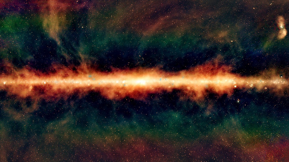 Diese kosmischen Radiowellen hat das ICRAR sichtbar gemacht. Sie stammen aus der Milchstraße. (Bild: ICRAR) Unerklärliche Radiosignale aus dem All werfen Fragen auf