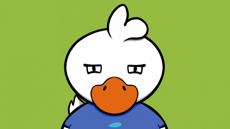 Eine der Dastardly Ducks aus der gleichnamigen NFT-Sammlung. (Bild: Thorne Melcher/Mandy Musselwhite, via Opensea) 10.000 Comic-Enten: NFT-Sammlung bringt 120.000 Dollar in ein paar Stunden