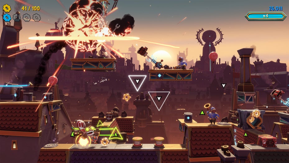 Hextech Mayhem bietet Jump-and-Run-Action für Rhytmusbegeisterte. (Screenshot: Riot Games) Spiele-Angebot: Netflix kooperiert mit Riot Games