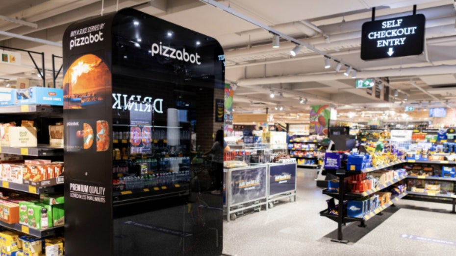 Der Pizzabot in der Aldi-Filiale in North Sydney. (Foto: Aldi Corner Store) Dieser Bot versorgt Aldi-Kundschaft mit frischen Pizzen