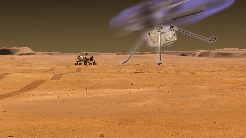 Elektrisch aufgeladen: Hubschrauber auf dem Mars könnten leuchten