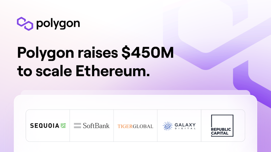 Polygon schließt 450-Millionen-Dollar-Finanzierungsrunde ab Polygon schließt 450-Millionen-Dollar-Finanzierungsrunde ab