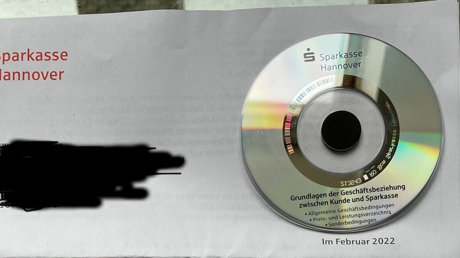 Wenn du eine CD-Rom im Briefkasten hast, ist das die Digital-Strategie der Sparkasse