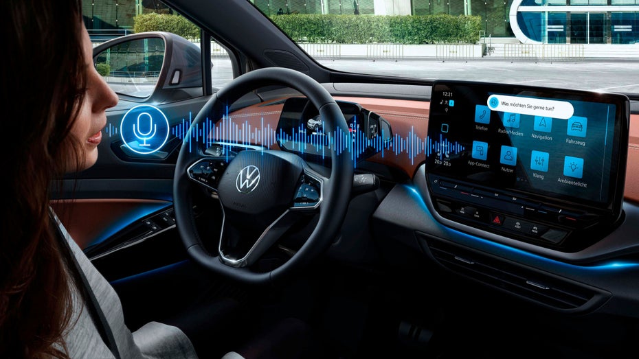 Die Sprachbedienung in den ID-Fahrzeugen war großer Kritik ausgesetzt. Jetzt soll sie Premium-Niveau besitzen. (Bild: VW) ID-Software 3.0: VW macht Elektroautos smarter