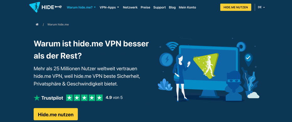 Hide.me als VPN-Anbieter im Vergleich