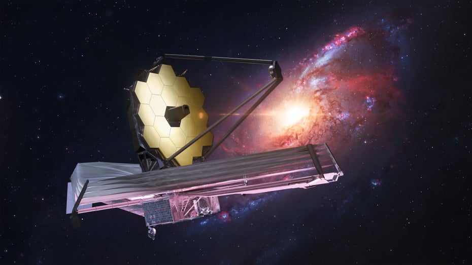 Das James-Webb-Teleskop. (Bild: Dima Zel / Shutterstock) James-Webb: Das steckt hinter dem Weltraumteleskop