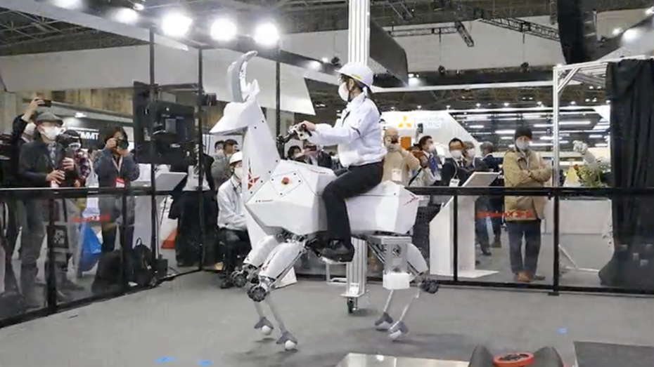 Hier ist ein Steinbock-Roboter, auf dem du reiten kannst – und wieso auch nicht