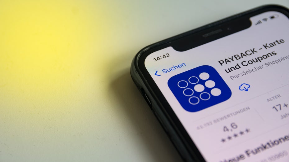 Die Payback-App. (Foto: Camilo Concha / Shutterstock) Punkte fürs Zocken: Spieler erhalten Payback-Punkte in Mobile Games