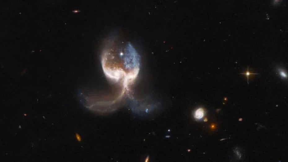 Hubble-Teleskop: Dynamisches Bild zeigt Verschmelzung zweier Galaxien
