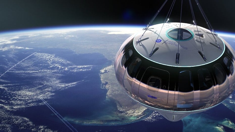 Space Perspective: Die luxuriöse Kabine der umweltfreundlichen Neptune-Raumkapsel Space Perspective: Die luxuriöse Kabine der umweltfreundlichen Neptune-Raumkapsel