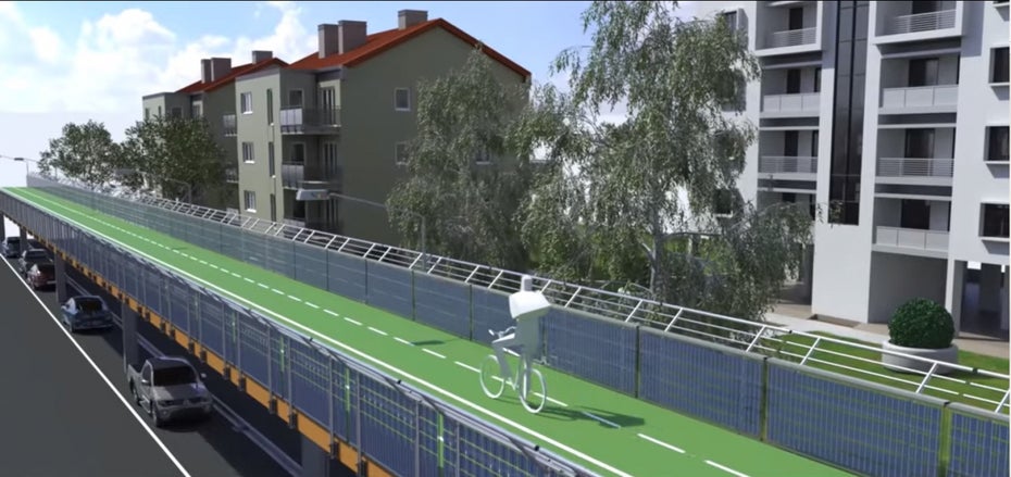 Urb-X baut Fahrradstraßen auf Stelzen