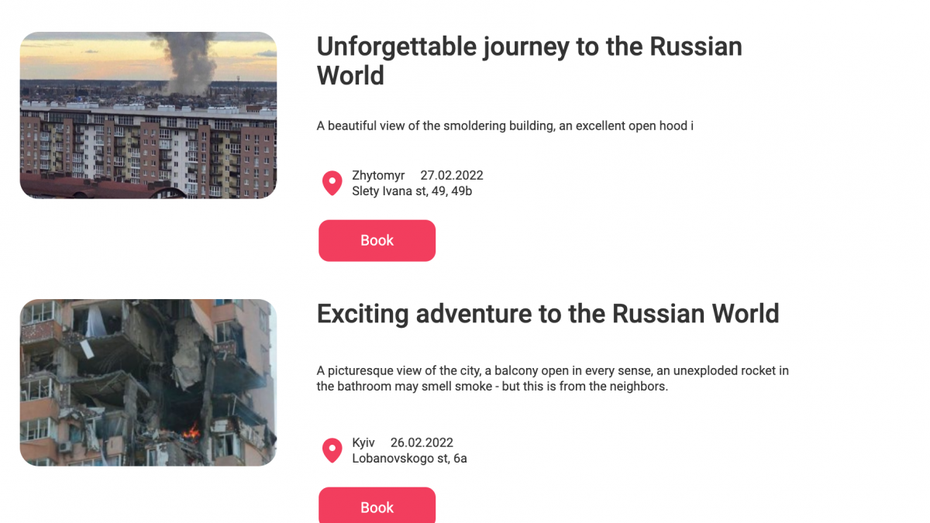 Ukraine: Fake-Airbnb soll Kriegsbilder nach Russland bringen Ukraine: Fake-Airbnb soll Kriegsbilder nach Russland bringen
