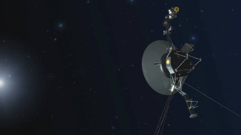 Die Raumsonde Voyager 1. (Foto: dpa) Merkwürdige Funksprüche: Voyager 1 gibt Ingenieuren Rätsel auf