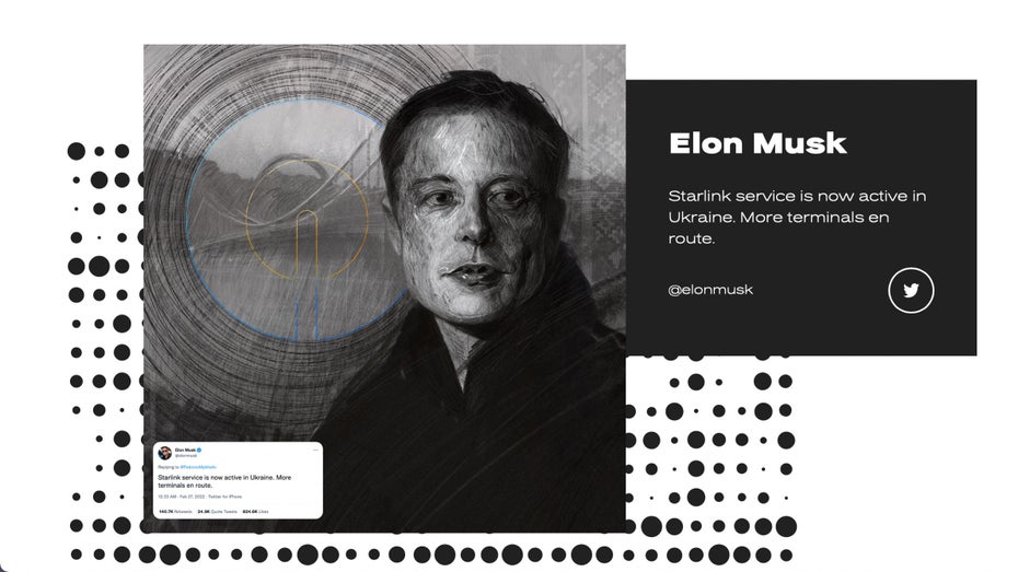 Elon Musk in virtueller Ruhmeshalle: Ukraine ehrt Milliardär mit Gedenk-NFT Elon Musk in virtueller Ruhmeshalle: Ukraine ehrt Milliardär mit Gedenk-NFT