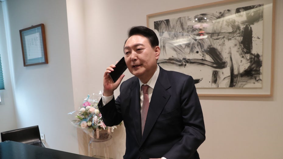Südkoreas Präsident Suk-yeol Yoon pflegt einen engen Draht zu Joe Biden. (Foto: dpa) Südkorea und USA verbünden sich gegen Nordkoreas Cyber-Offensive