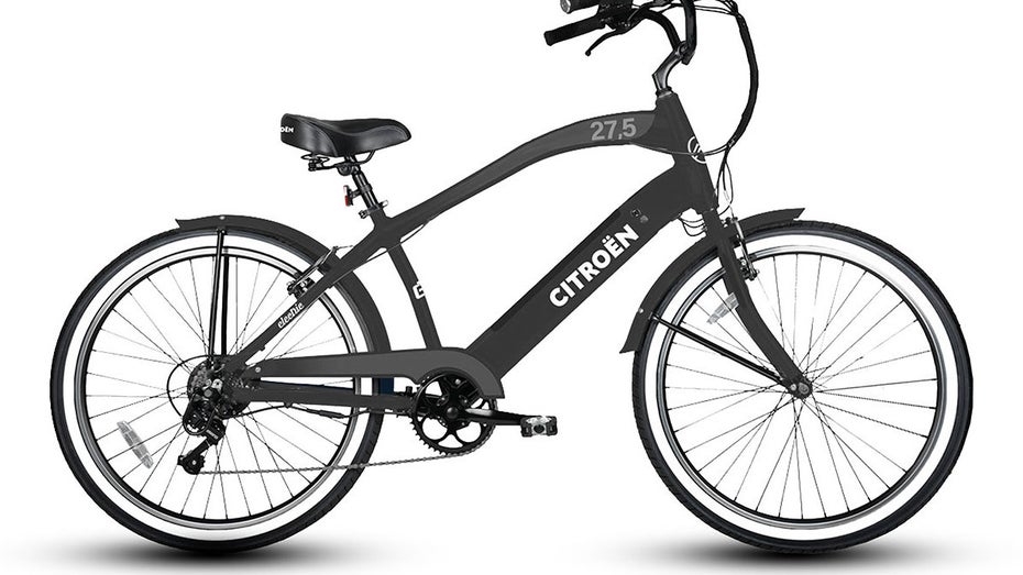 Das Cruising-Modell von Citroën E-Bikes gibt es in Weiß oder Schwarz. (Bild: Citroën) Citroën verkauft jetzt auch E-Bikes