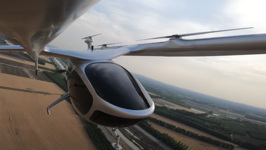 Prosperity bei seinem Probeflug. (Screenshot: Youtube) Unterwegs im Flugtaxi: Video zeigt Probeflug von Autoflight