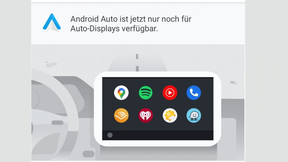 Googles Android-Auto-App auf Smartphones ist weg vom Fenster Googles Android-Auto-App auf Smartphones ist weg vom Fenster