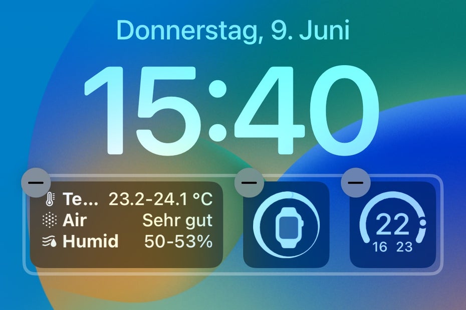 Widgets lassen sich im Nu austauschen. (Screenshot: t3n)