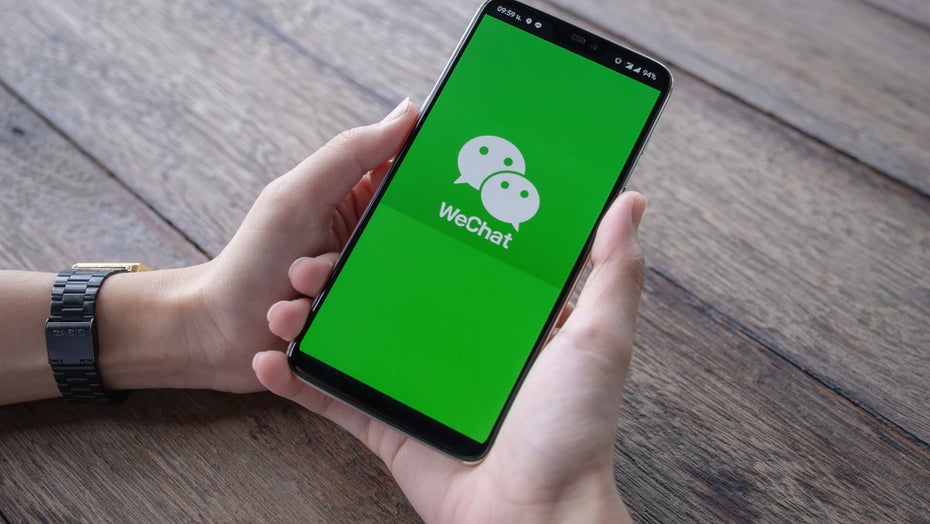 Auf Wechat wird rigoros gegen die Diskussion über Kryptowährungen und NFT vorgegangen (Bild: Shutterstock/Jirapong Manustrong)