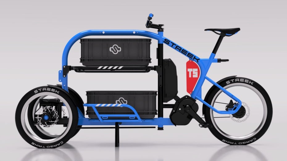 Bei diesem Lasten-E-Bike transportierst du dein Zeug auf 2 Etagen