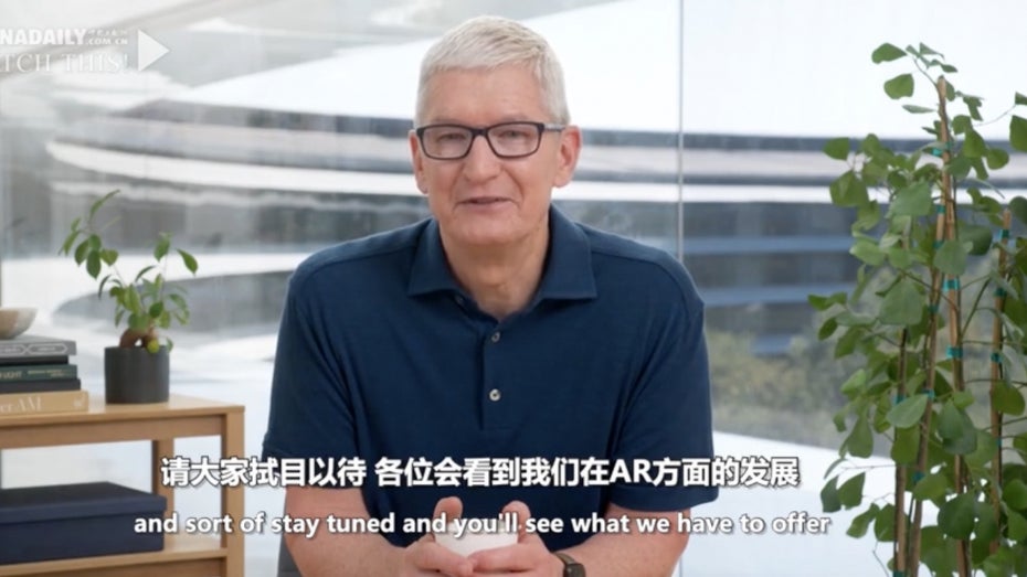 Apple-Chef Tim Cook deutet AR-Headset an Apple-Chef Tim Cook deutet AR-Headset an