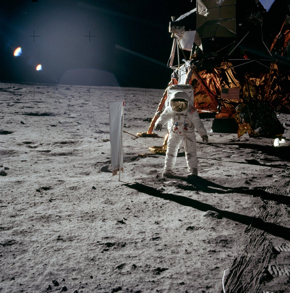 Buzz Aldrin auf dem Mond