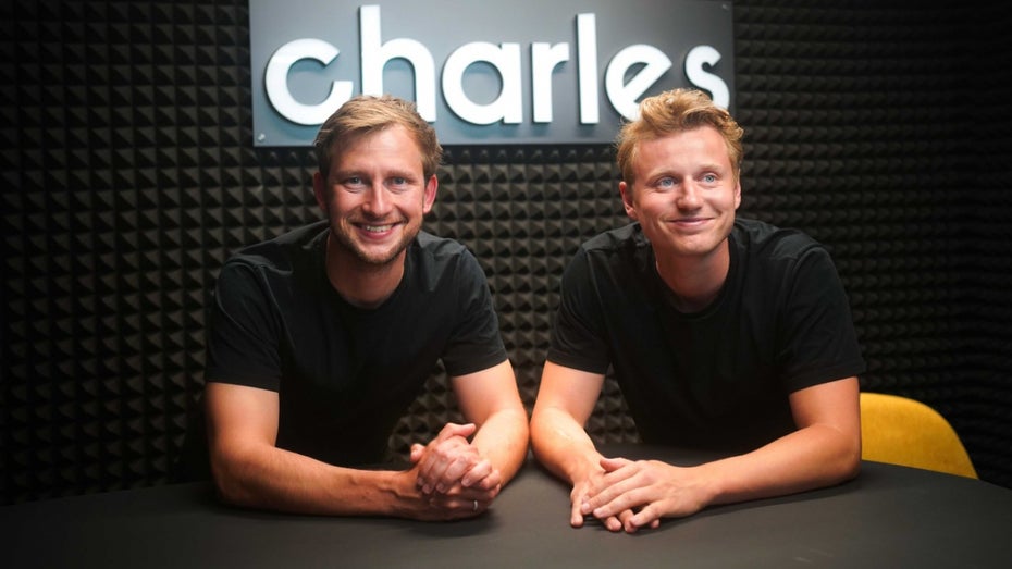 Die Charles-Gründer Andreas Tussing (li.) und Artjem Weissbeck (Foto: Charles) Einkaufen über Whatsapp: Salesforce investiert in Berliner Startup Charles