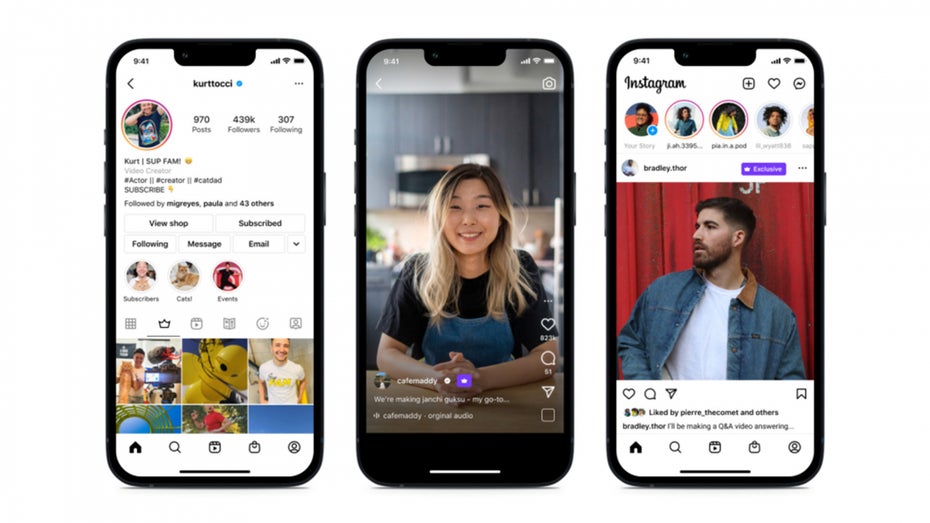 Meta hat neue Features angekündigt, mit denen Creator:innen bezahlte Inhalte erstellen können. (Foto: Meta) Creator-Paywall: Instagram bietet bald Möglichkeiten für bezahlte Abos
