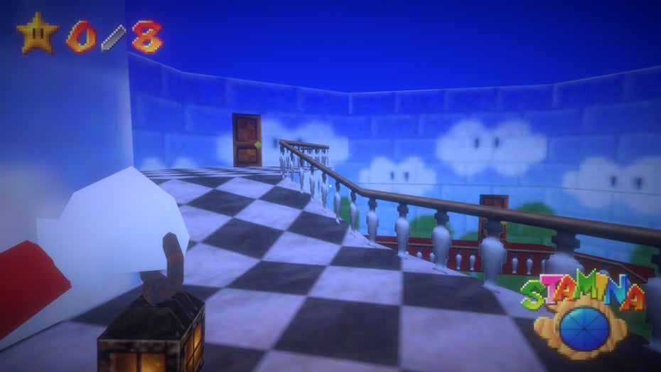 Mario streift durch ein Spukhaus. (Foto: CM9 Animation) Fan macht „Super Mario 64“ zum Horrorspiel