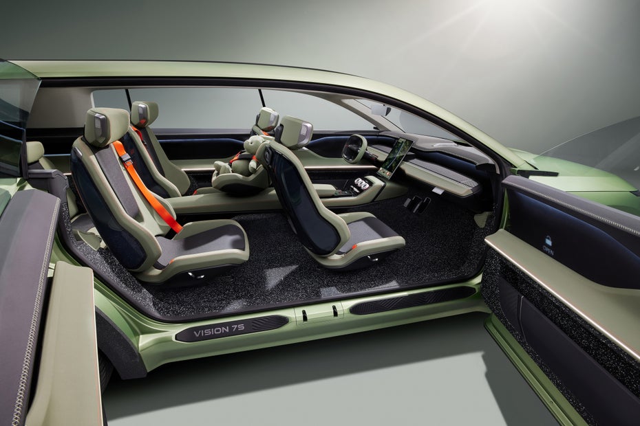 Škoda Vision 7S Innenraum Interieur