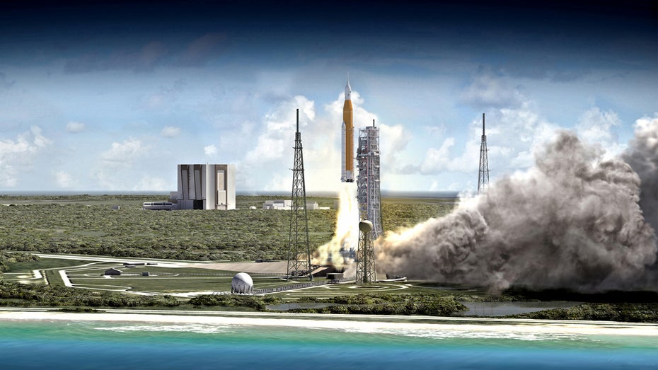Artemis-1 erneut verschoben. (Bild: Nasa) Nach Tropensturm: Nasa startet Artemis 1 frühestens Mitte November