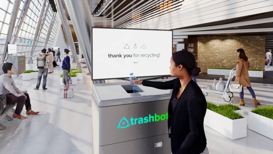 Intelligenter Mülleimer trennt Abfälle. (Bild: Cleanrobotics) Recycling: Trashbot sortiert Müll mithilfe von KI