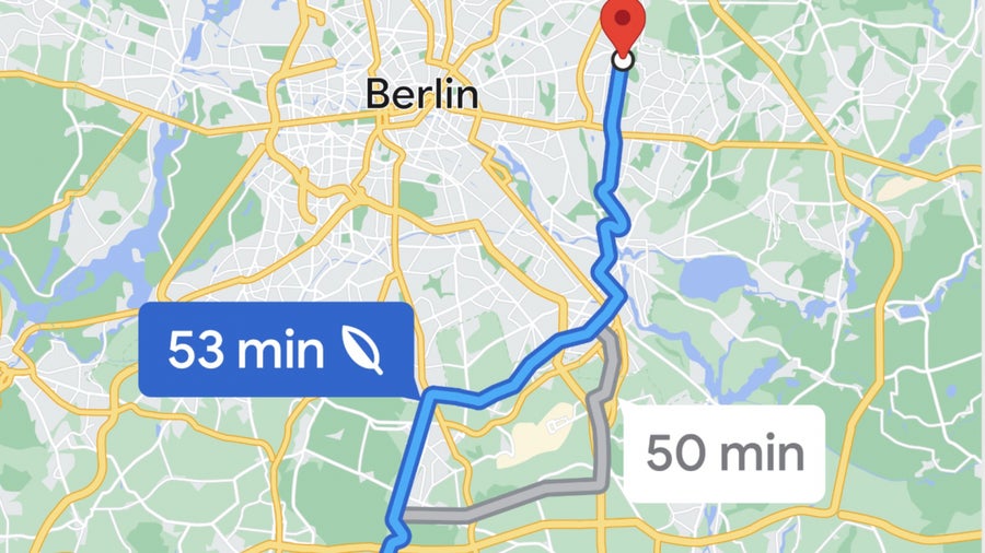 Google Maps: Kraftstoffsparende Routenplanung startet in Deutschland