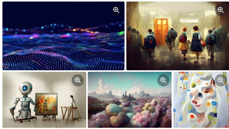 KI-generierte Bilder bei Shutterstock. (Screenshot: Shutterstock.com/t3n) Geld mit Dall-E oder Midjourney verdienen? Bildagenturen schmeißen KI-Fotos raus