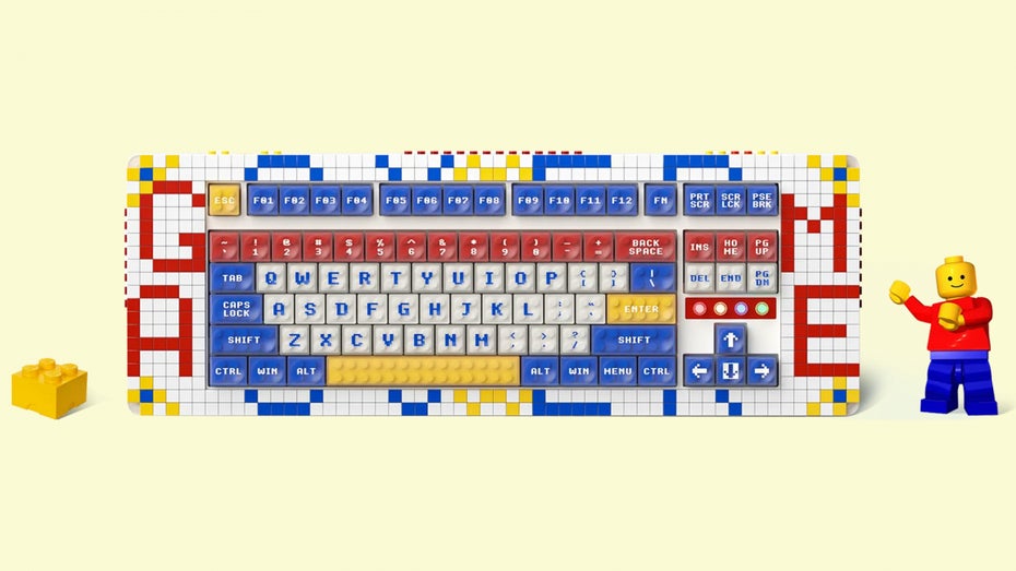 Hier könnt ihr kreativ Werden. (Foto: MelGeek) Kreative Freiheit: Mechanische Tastatur mit eigenen Legosteinen anpassbar