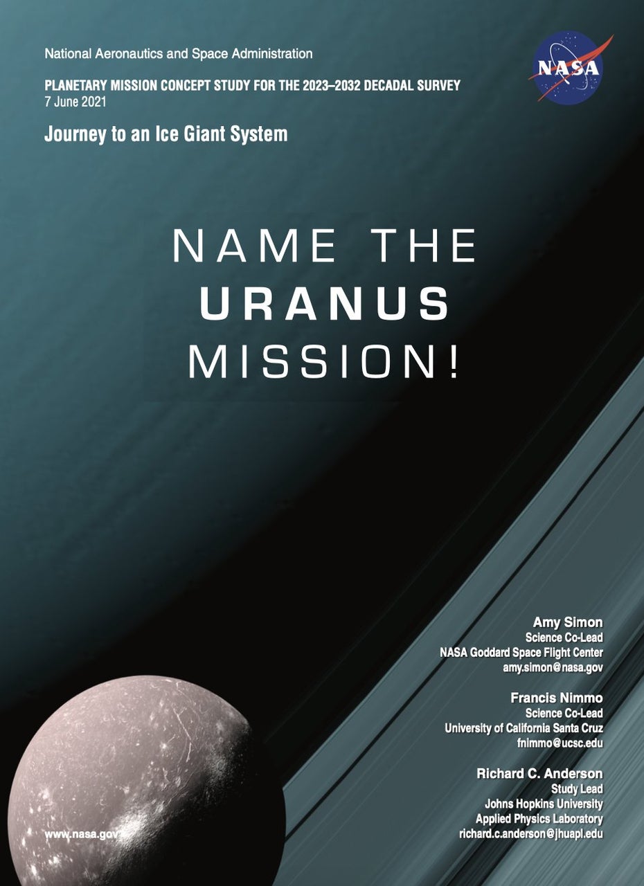 Der Aufruf zur Namenfindung Uranus-Mission