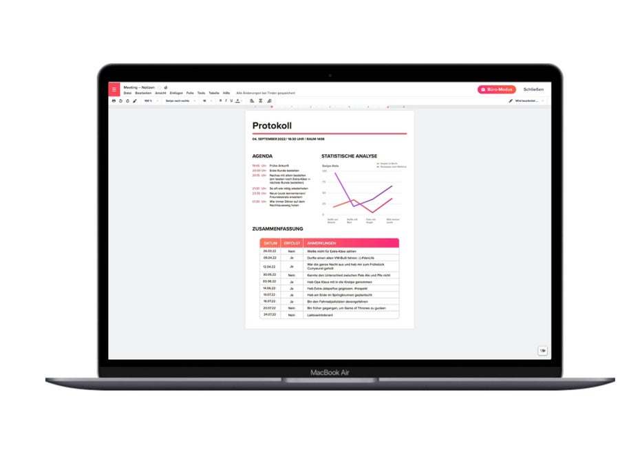 Tinder Desk Mode Protokoll