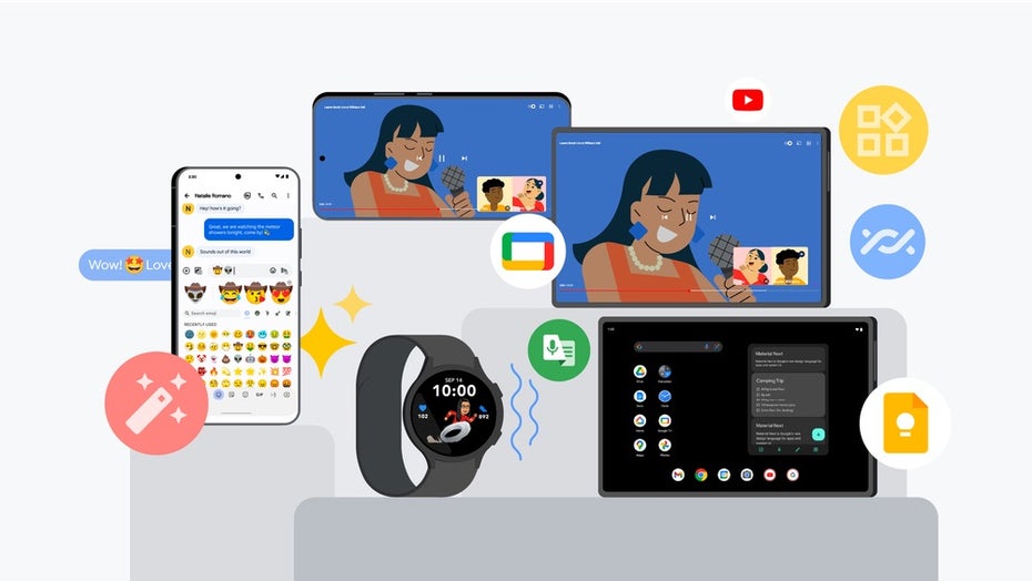 Feature-Regen: Neue Funktionen für Android, Google TV und Wear OS