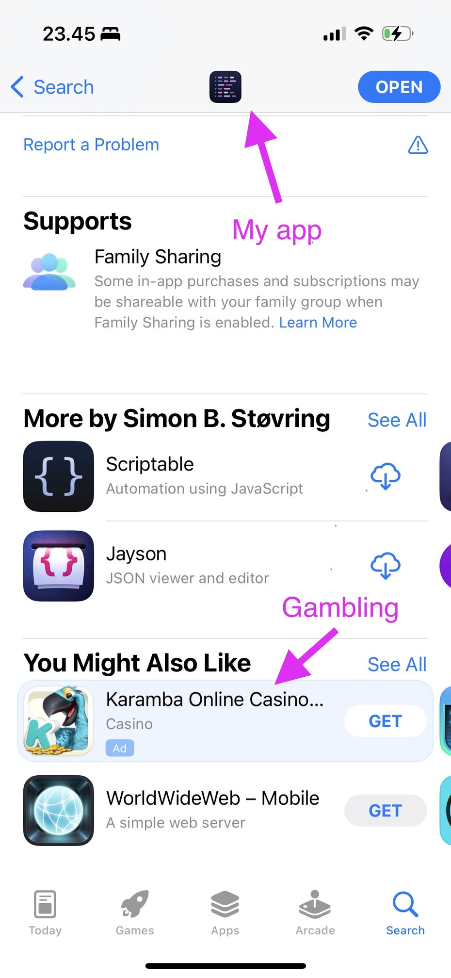Gambling Glücksspiel App Store