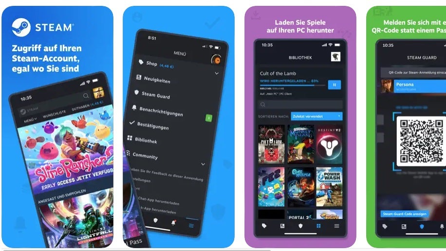 Login per QR-Code und mehr: Valve verpasst Steam-Mobile-App umfangreiches Redesign