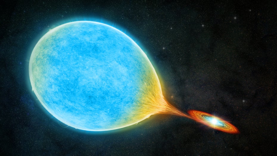 Wissenschaftler entdecken Stern, der seinen Nachbarn verschlingt Wissenschaftler entdecken Stern, der seinen Nachbarn verschlingt