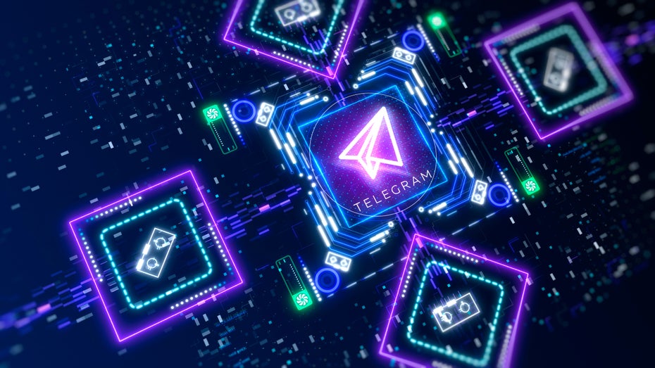 Mit dem @Wallet Bot können Kryptowährungen auf Telegram gehandelt werden. (Bild: Shutterstock/Aleksandra Sova) Telegram-Nutzer:innen können jetzt Krypto miteinander handeln
