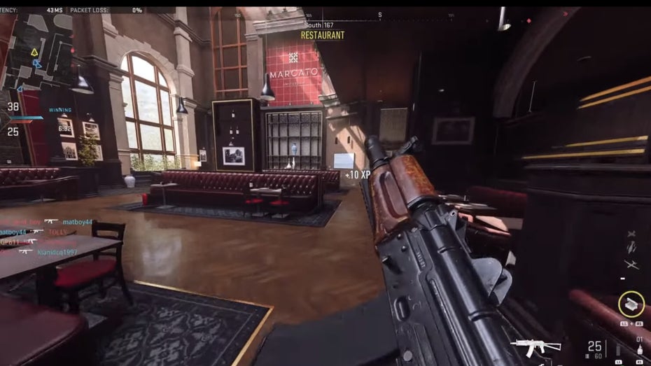 Bei der Map „Breenbergh Hotel“ erinnert die Ausstattung sehr an das Luxushotel Conservatorium. (Screenshot: Activision/t3n.de) „Call of Duty“: Luxushotel wehrt sich gegen Multiplayer-Map in „Modern Warfare 2“