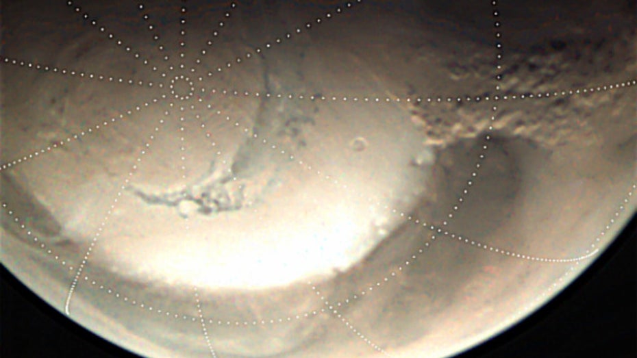 Staubstürme Mars Wolken