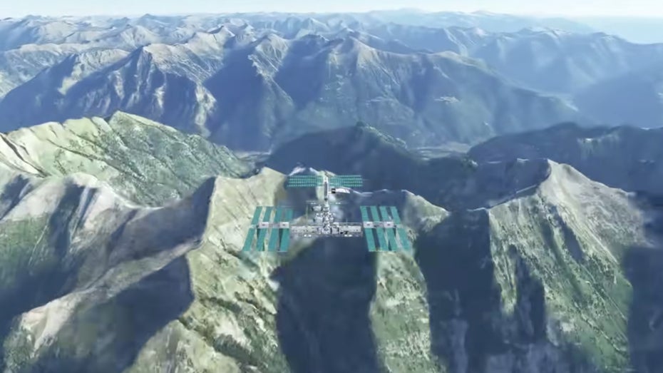 Flight Simulator: So würde es aussehen, wenn die ISS in Bodennähe wäre Array